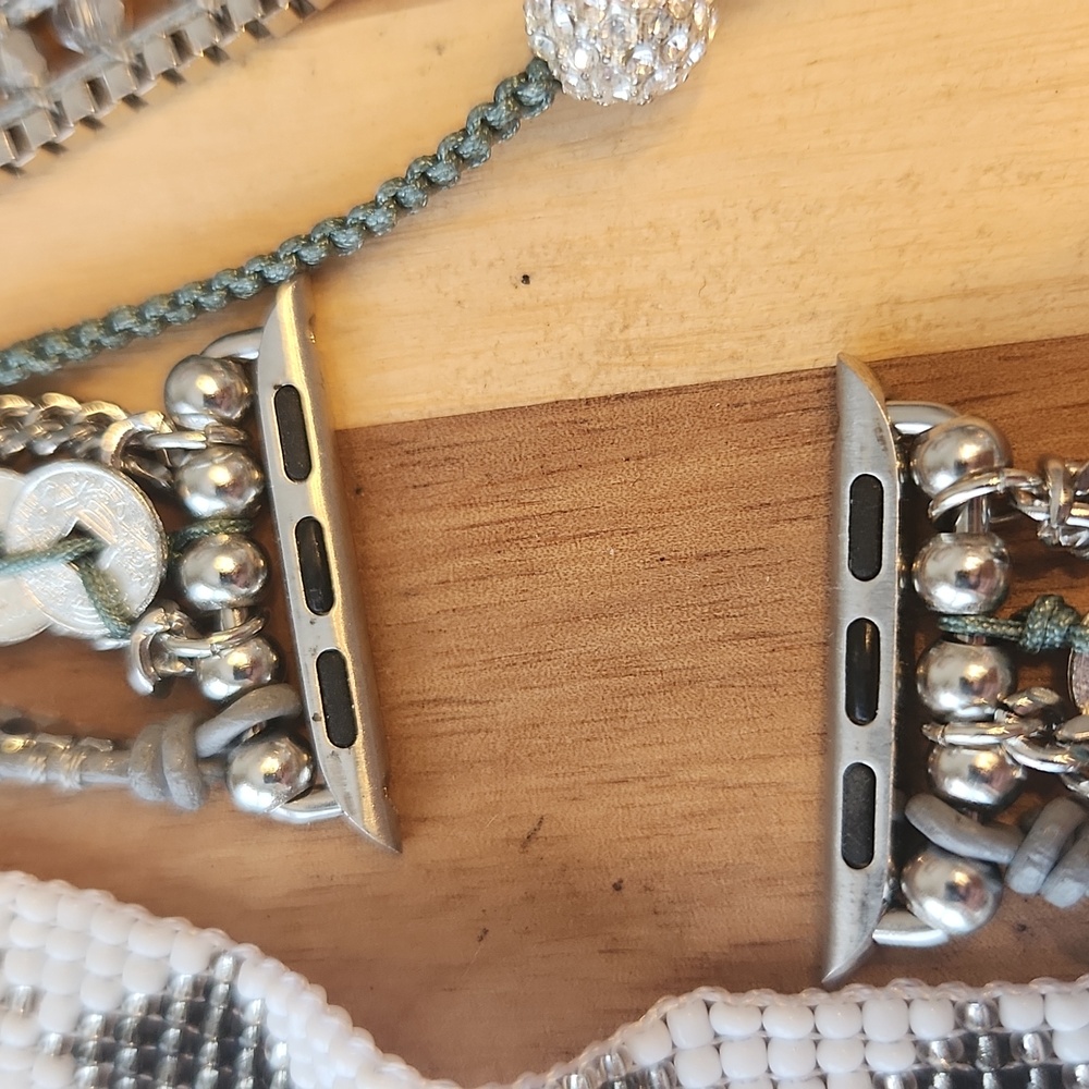 Victoria Emerson Silver and White Apple Watchband - Picture 7 of 8